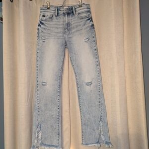KanCan Light Blue Distressed Ankle Jeans